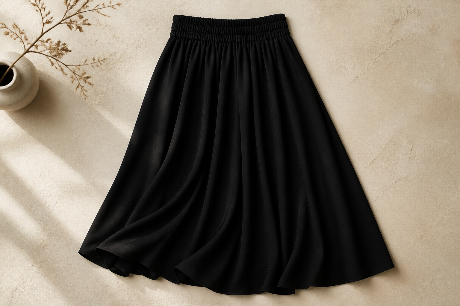 Signature A-Line Midi Skirt No.01
